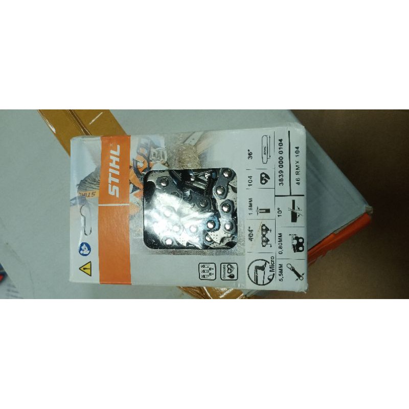 Rantai chainsaw stihl 070/720 52T Belah bar 36" Stihl original