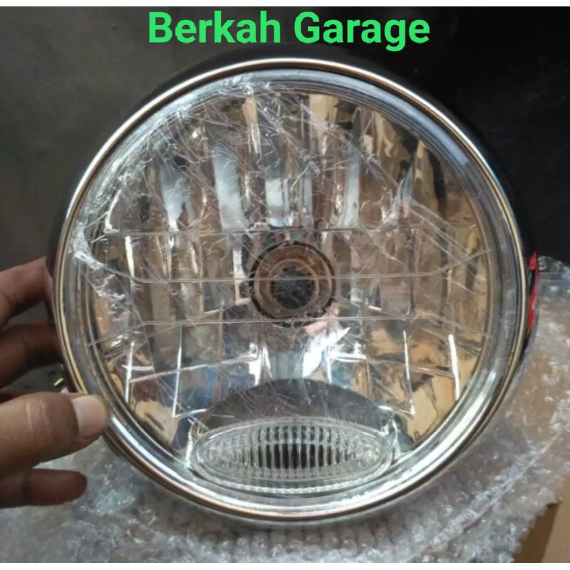 Kedok Lampu Depan Rx-King Bulat 2008 Crome