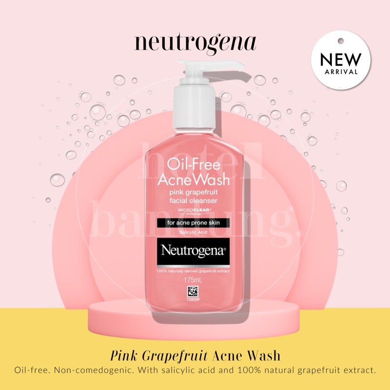 Neutrogena Oil-free Acne Wash 175ml Normal Pink Grapefruit Oily Acne Prone Skin Oil Free Shopee Indonesia