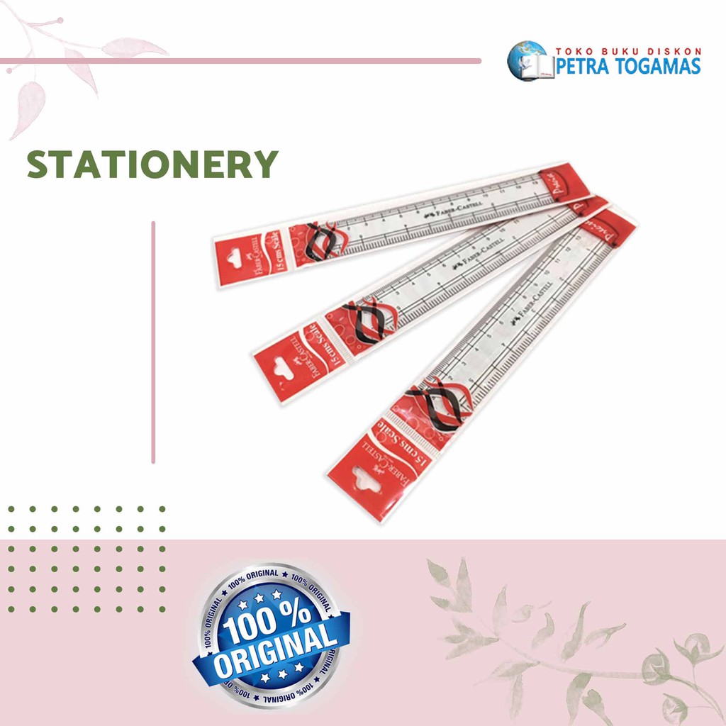 

PENGGARIS 15/30 CM/6" (170640) RULLER SCALE FABER CASTELL