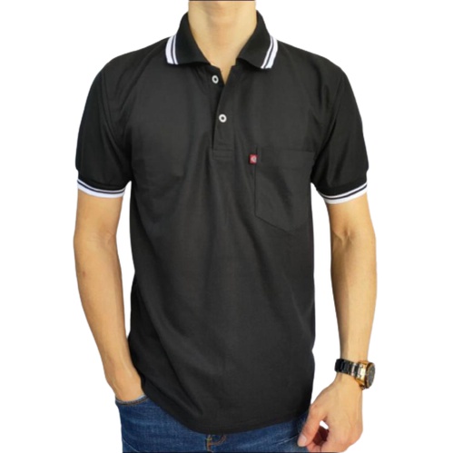 Kaospolos - Kaos polo shirt saku dewasa | atasan baju kaos kerah pria lengan pendek