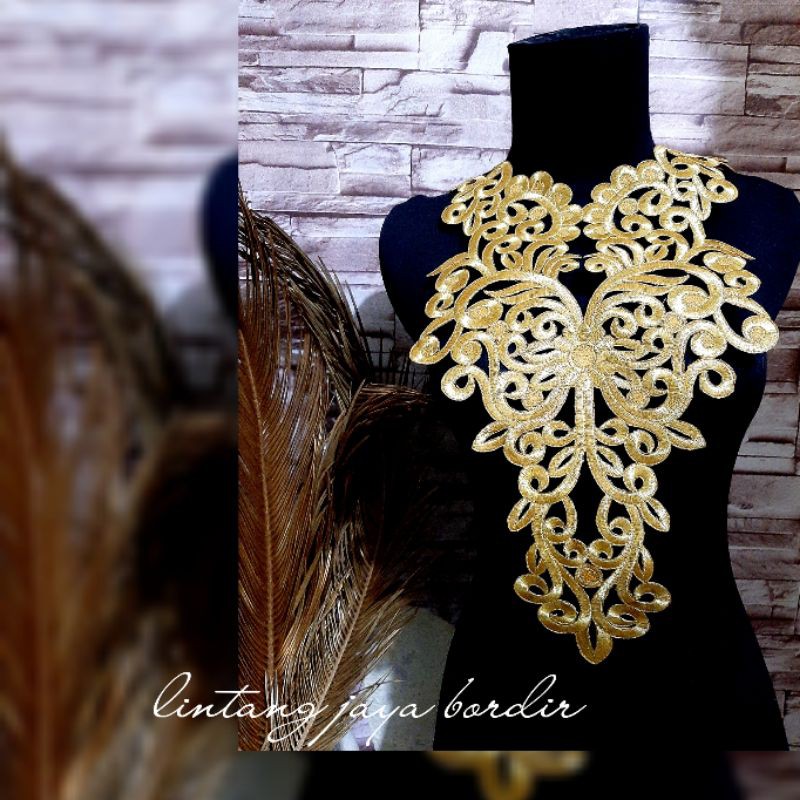 renda bordir coker kupu-kupu shapira