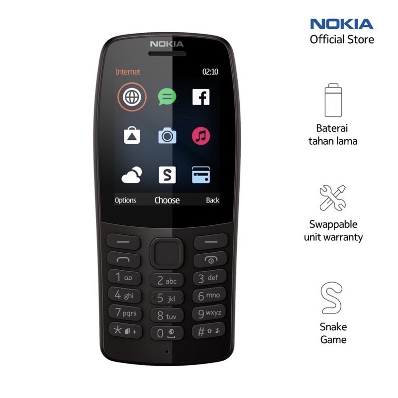 Nokia 210 Fullset Hp Nokia Jadul-4
