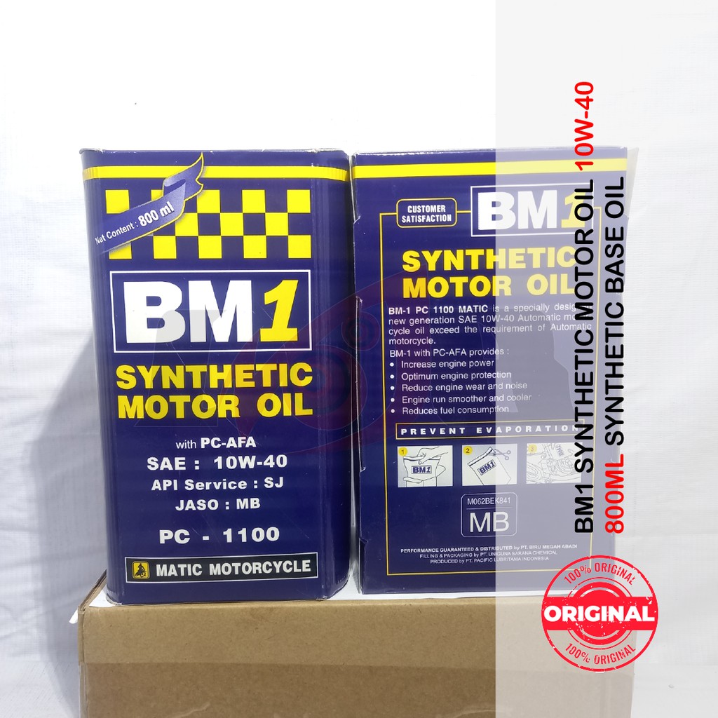 Oli BM1 Matic PC-1100 PC-1300 SAE 10W40 800ml Motor Matik