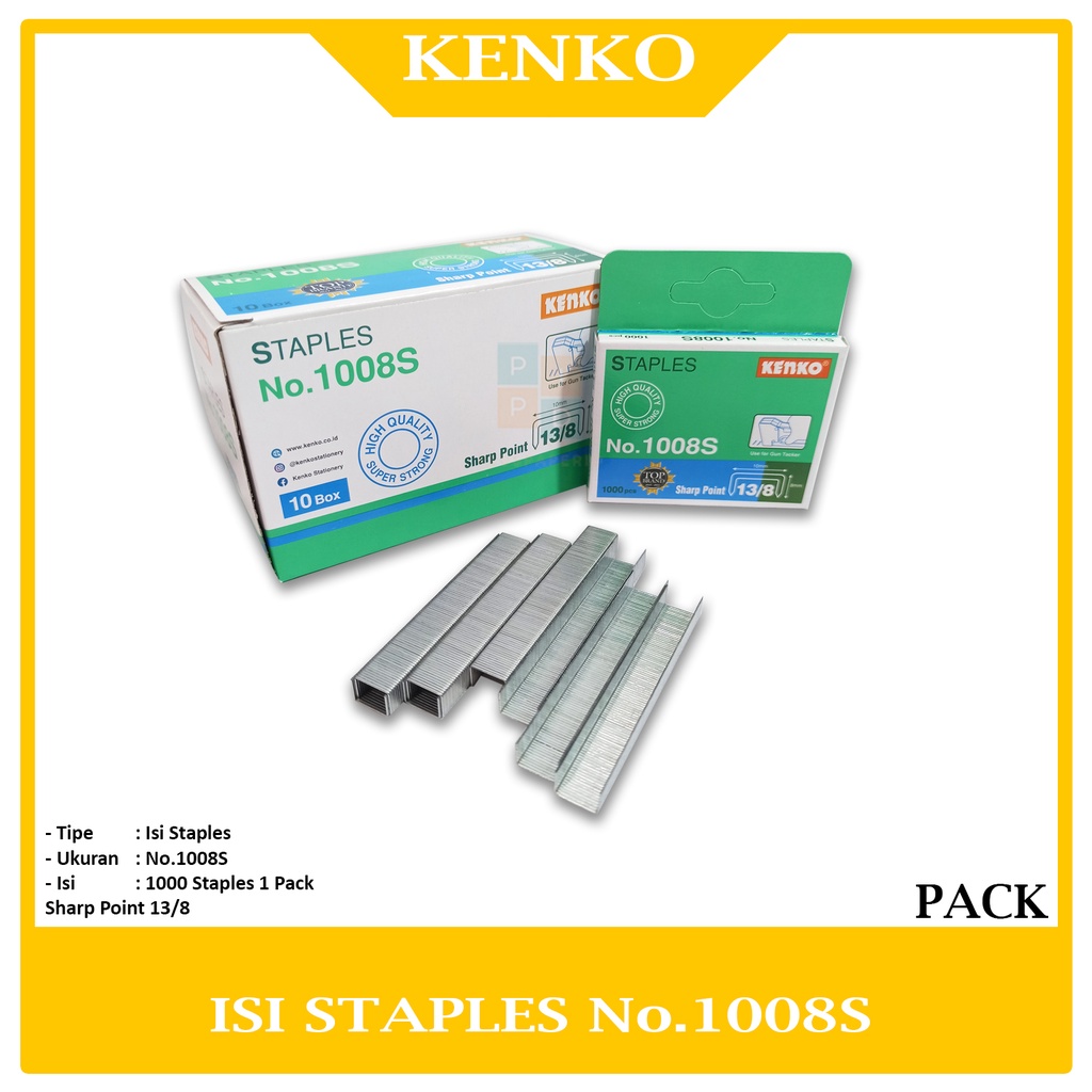 

Refill Staples Kenko No.1008s 13 / 8