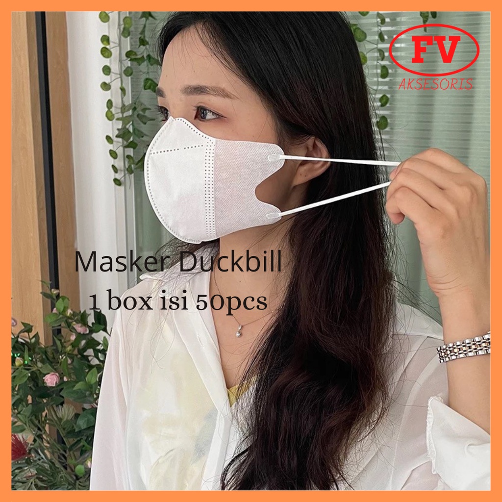 Masker Duckbill 50 pcs / Masker Duckbill 1 Box / Masker / Masker Duckbill / Masker Duckbil / Masker Duckbill Sensi / Masker Duckbill Warna / 50pcs