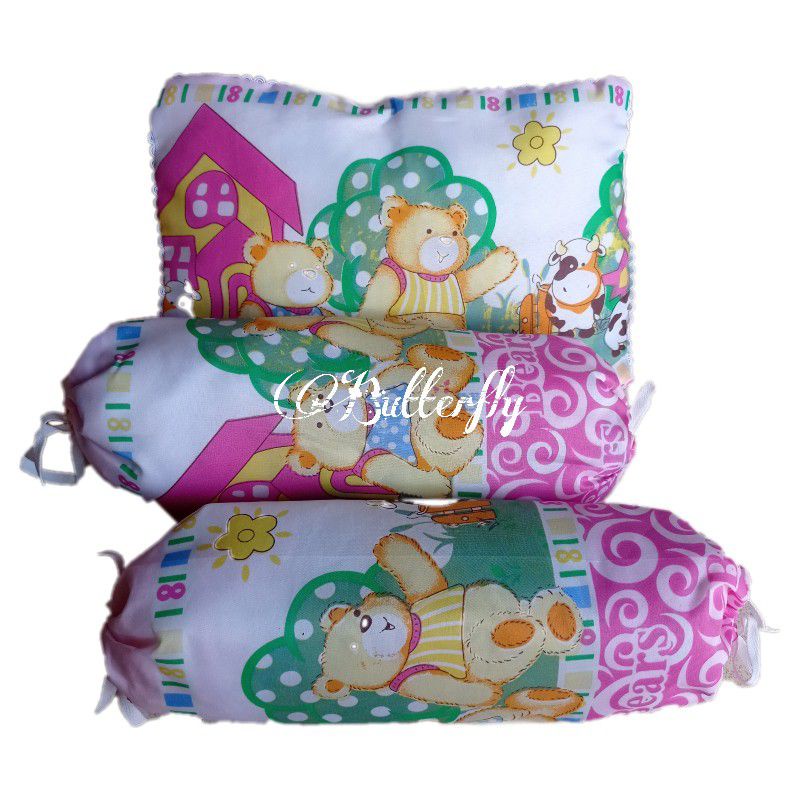 Bantal Guling Bayi Set | Sarung Bisa Dicuci