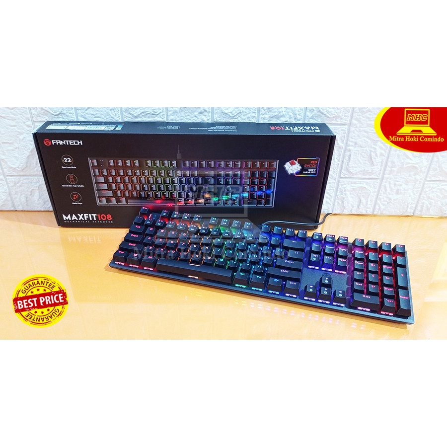 KEYBOARD GAMING FANTECH MK-855 MAXFIT 108 RED SWITCH