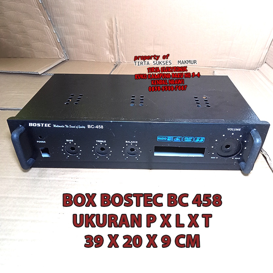 BOX POWER AMPLIFIER SOUND SYSTEM USB BC 458 BOSTEC