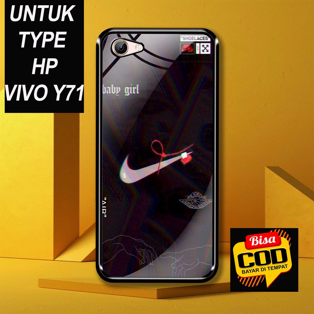 HK - Case VIVO Y71 Terbaru [ NIKE ] - Casing VIVO Y71 - Casing Hp Mewah - Hardcase Hp - Silikon Hp -
