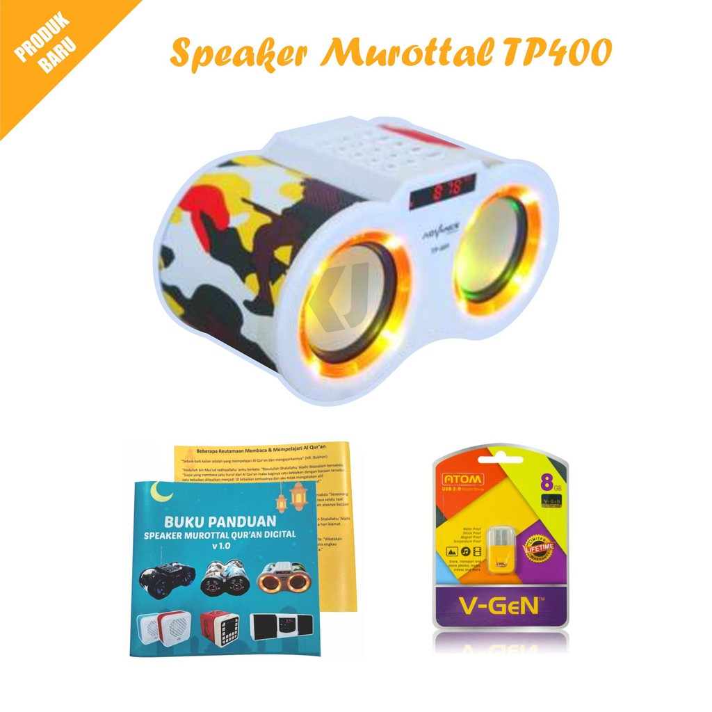 Promo Speaker Murottal Al Qur'an + Flashdisk Speaker Mp3 Advance Tp400