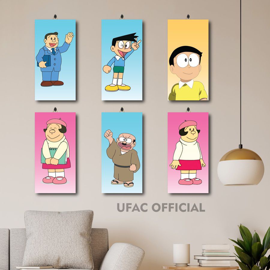 HIASAN KAMAR KARTUN WALLPAPER DORAEMON 3D 15X30 IN30W/70MOX/ POSTER ANIME DORAEMON AESTHETIC / DEKOR