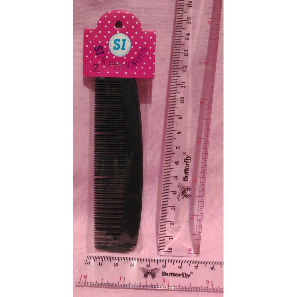 Comb Brush Sisir Cowok Hitam Simple Kecil Saku Kantong Murah