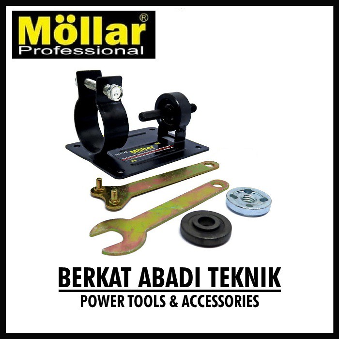 MOLLAR Dudukan Bor Adaptor Stand Holder ke Gerinda Meja Potong Circular Saw Gurinda Gergaji Adapter