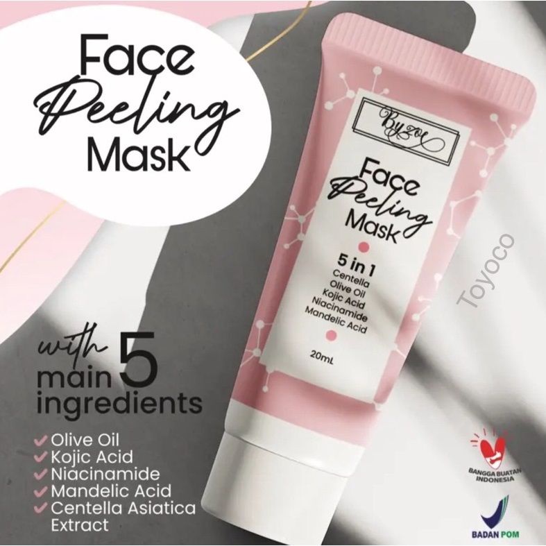 Byzoe Skincare Set 5in1 Face Peeling Mask Exfoliating Gel 7in1 Face Spray 2in1 Sunscreen Moisturizer Skin Barrier Byzoe Masker Exfoliasi Exfoliasi Spray Sunscreen Dan Moisturizer Wajah