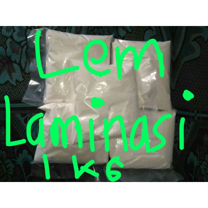 

lem laminasi putih buat lem kertas ke plastik ,plastik laminasi net 1kg