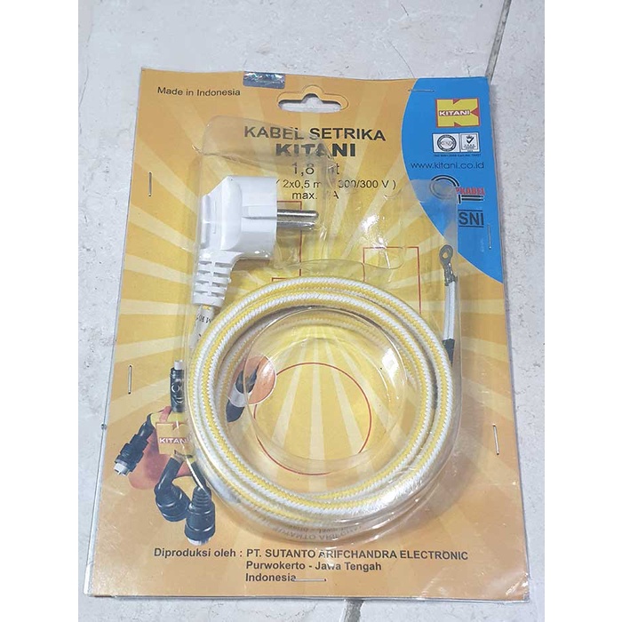 kabel setrika kitani asli original dan standard