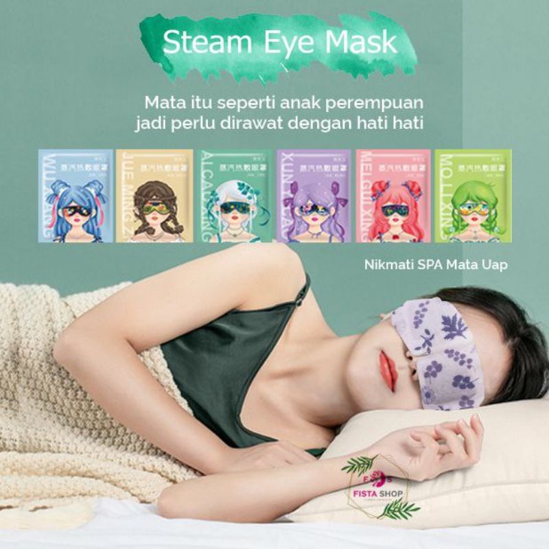 Steam Eye Mask Masker mata uap kompes mata lelah bebbo