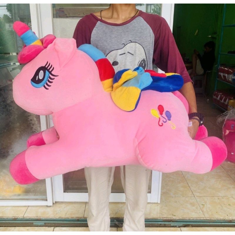 Boneka Unicorn Kuda Poni / Little Pony Jumbo Termurah Berlabel SNI