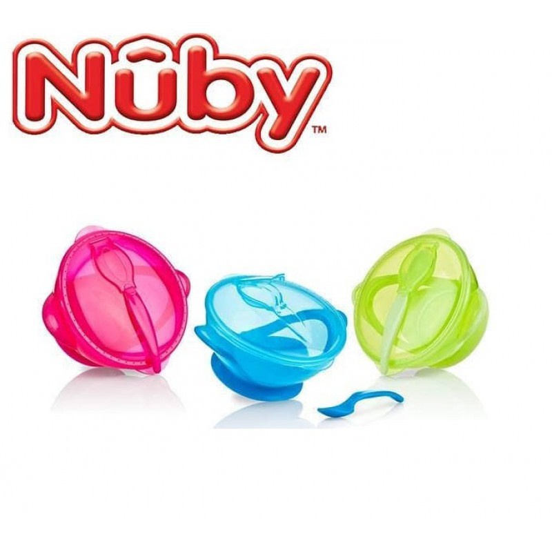 Nuby - Garden Fresh Suction Bowl &amp; Spoon Lid