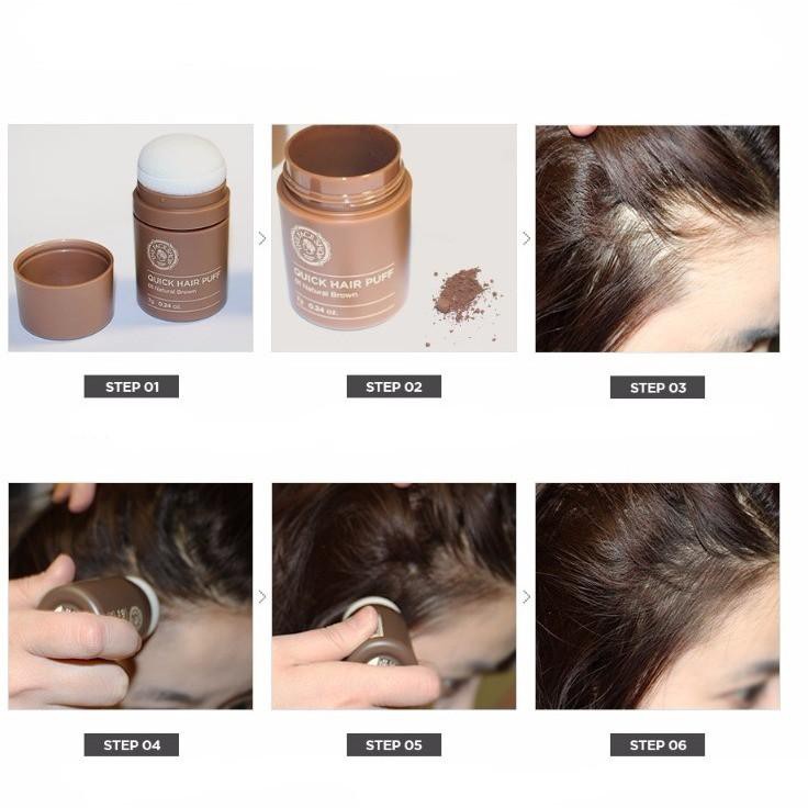 THEFACESHOP - Quick Hair Puff #2 Dark Brown ( Exp 2026 )