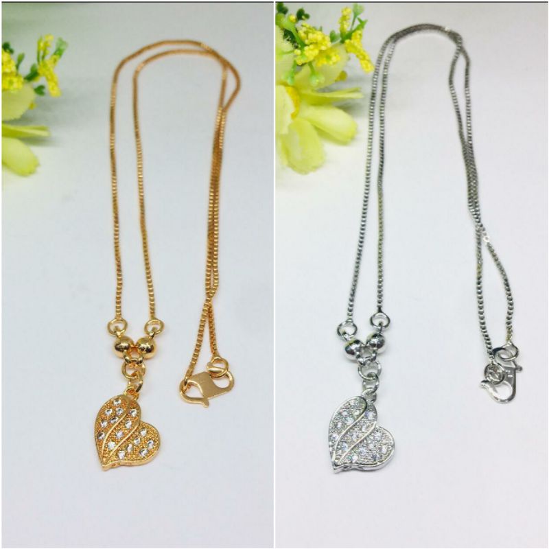 Fourfashion Kalung Xuping Dewasa Premium Motif Love Slant TH042