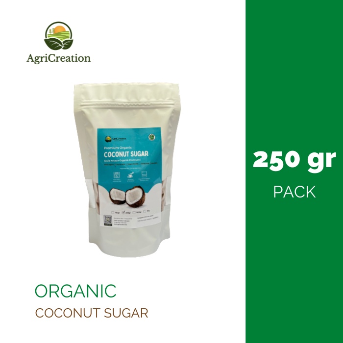 

Agricreation Gula Kelapa Organik 250gr / Organic Coconut Sugar 250gr / Gula Semut Kelapa 250gr / Gula Merah Organik / Gula Jawa Organik