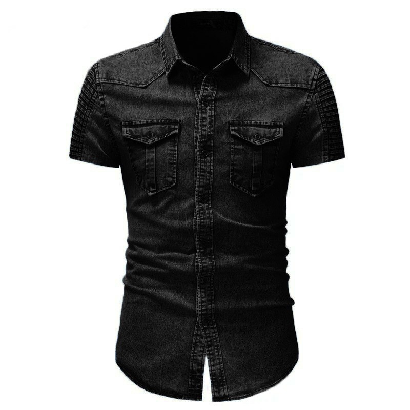 COLLECTION_COOLS.KEMEJA JEANS DALTON TERBARU-KEMEJA PRIA LENGAN PENDEK KEREN KEKINIEN TERLARIS