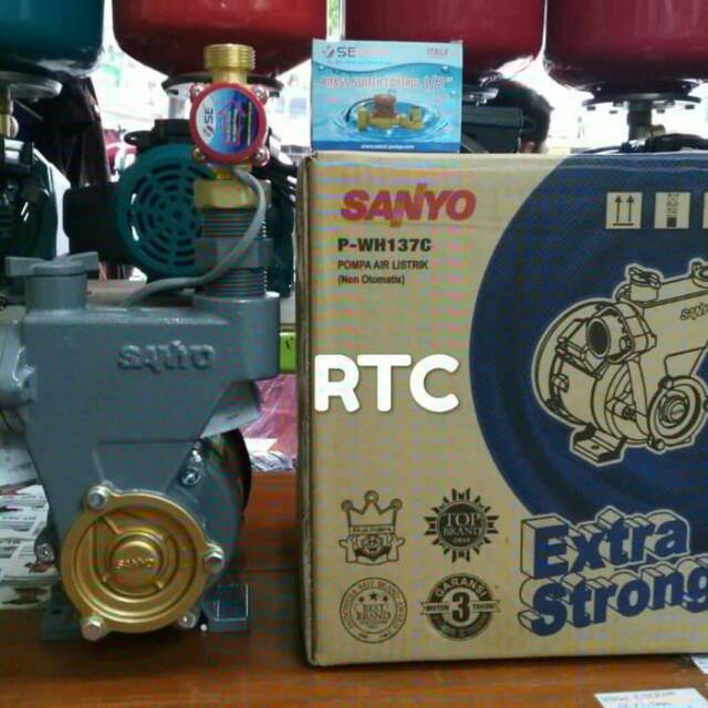 Pompa air booster sanyo otomatis flow switch
