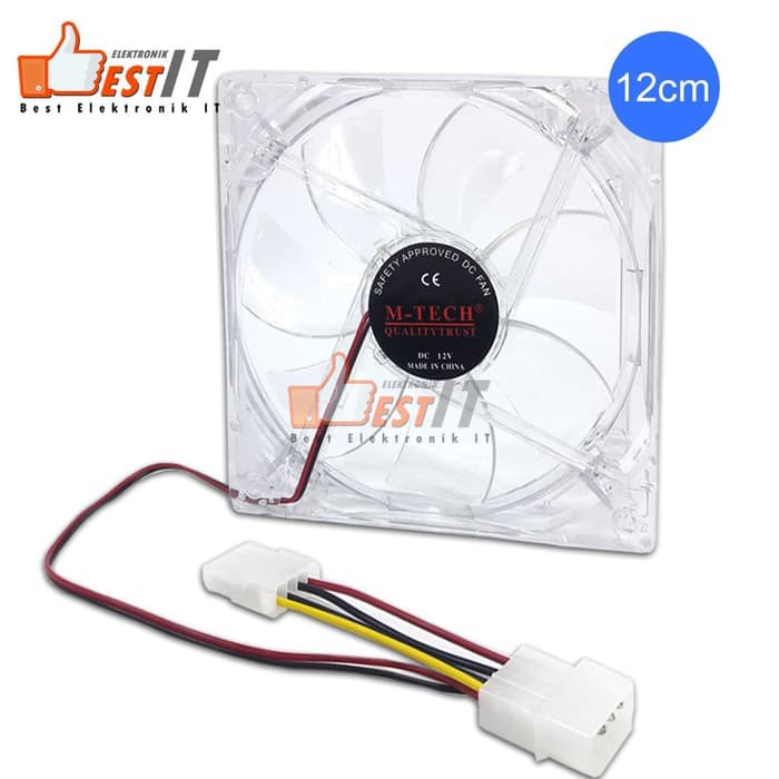 Fan Casing Kipas CPU 12cm Transparant M-tech