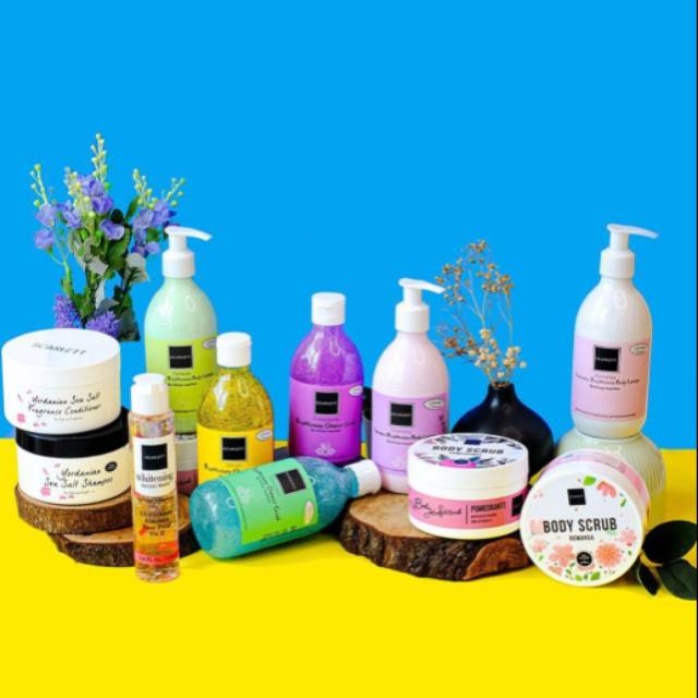TERMURAH SCARLETT WHITENING SEPAKET ISI 4 ITEM ROMANSA POMEGRANTE