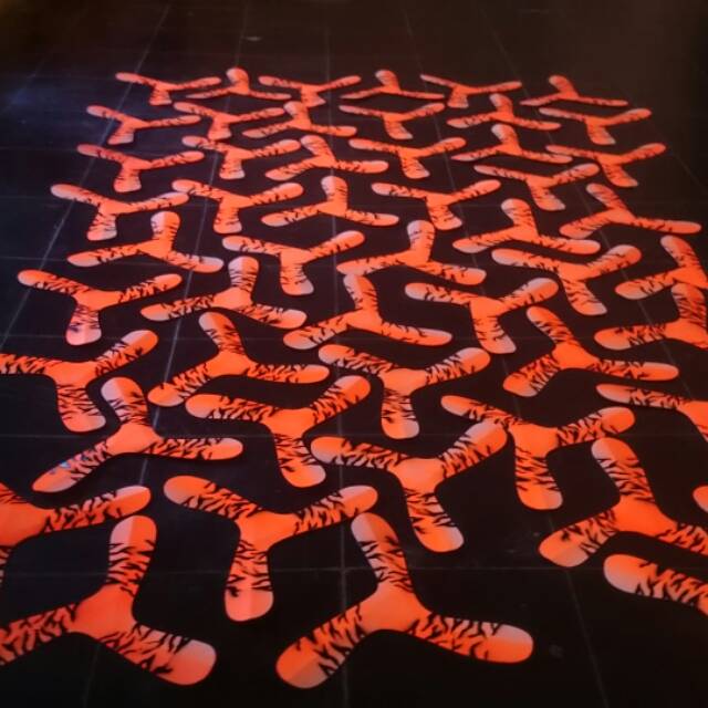 Indoor/outdoor  boomerang orange