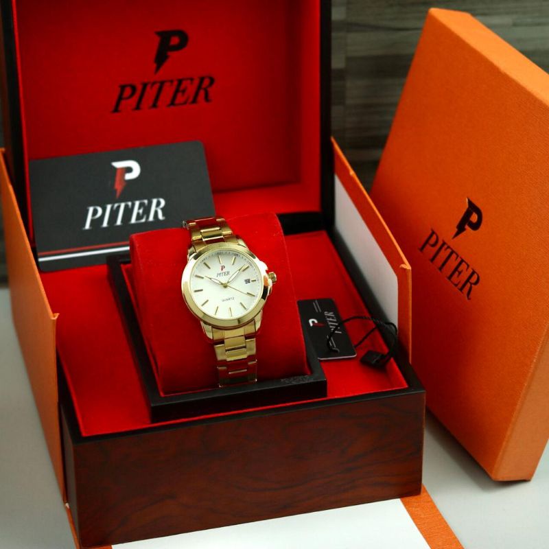 ✅ Jam Tangan Piter Original Wanita Analog Rantai