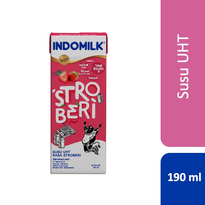 

Indomilk Susu UHT Stroberi 190 mL