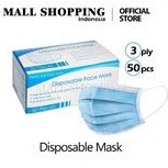 MASKER 3 PLY 1 BOX ISI 50 PCS.