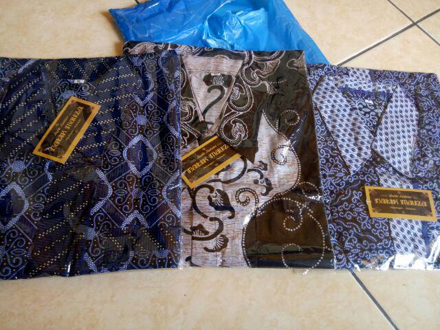 Bswart Batik Hrb026 Kenongo Hem Pendek Padi Pekalongan M L Xl Batik Pria Murah Modern Grosir Batik