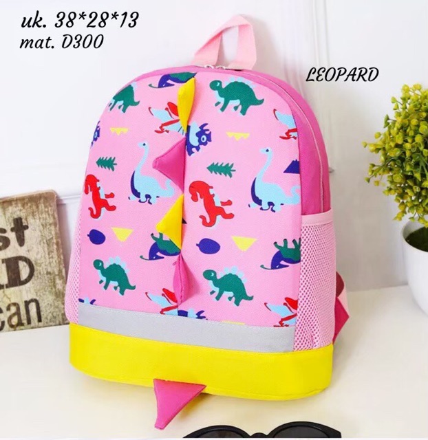 New Backpack For Kids DYNOSAUR /tas ransel motif hewan purba /tas anak playground