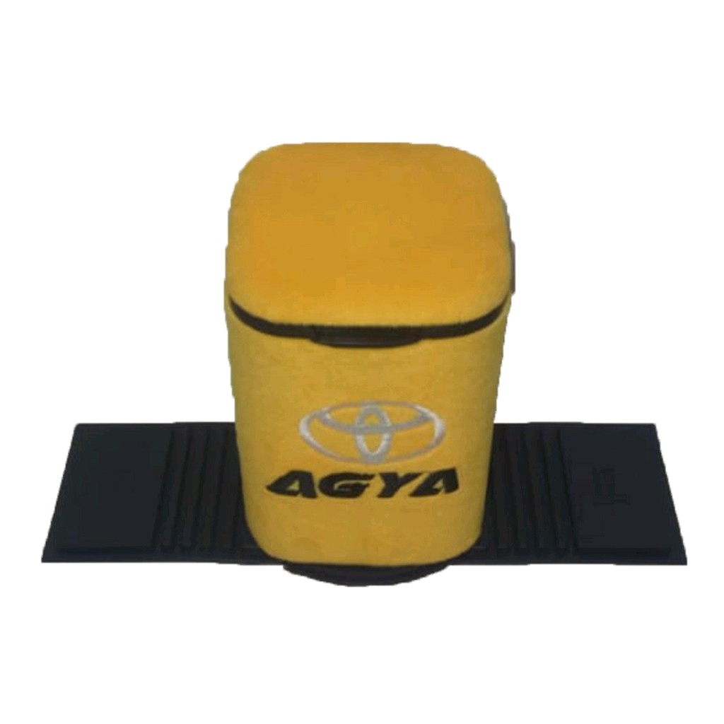Tempat Sampah Toyota Agya Kuning velboa