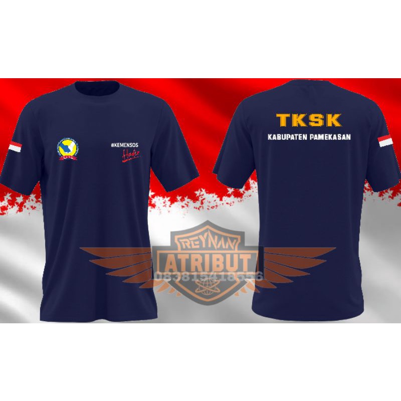 Koas Lengan pendek KEMENSOS TKSK