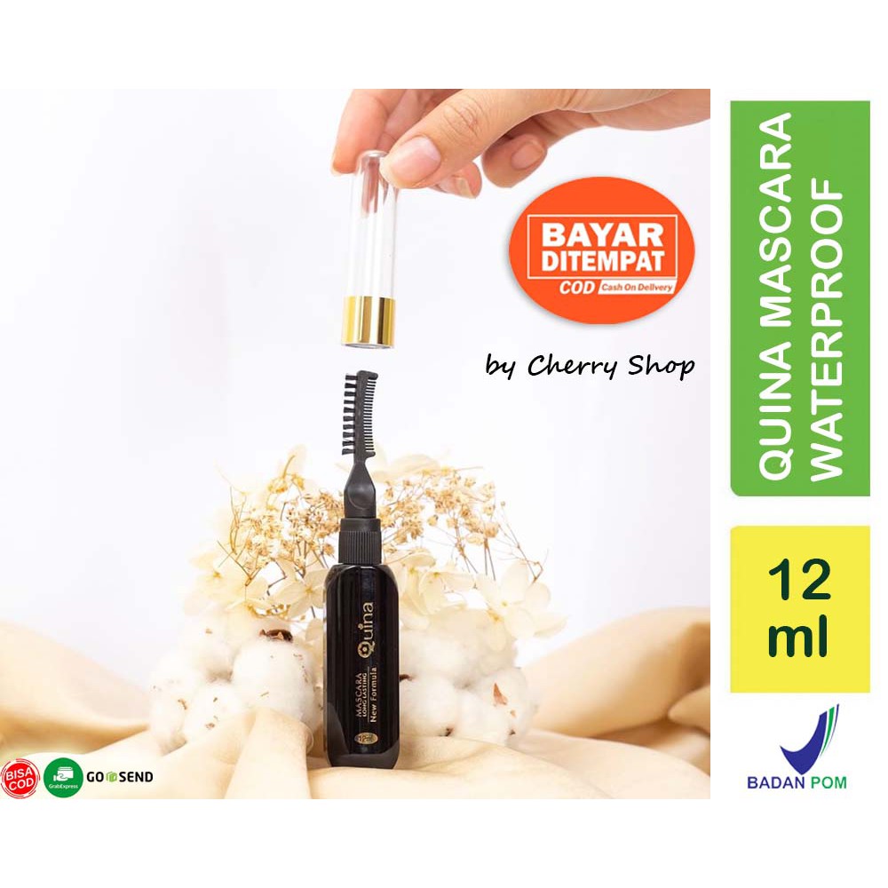 [ORI] [BPOM] QUINA MASCARA WATERPROOF BLACK 12ML MASKARA