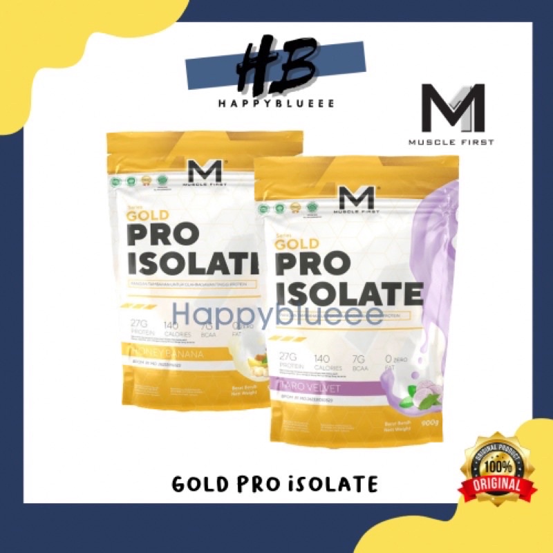 Muscle First Gold Pro Isolate 100% WPI Whey Protein Isolate 2lbs / 2 lbs (900gr)