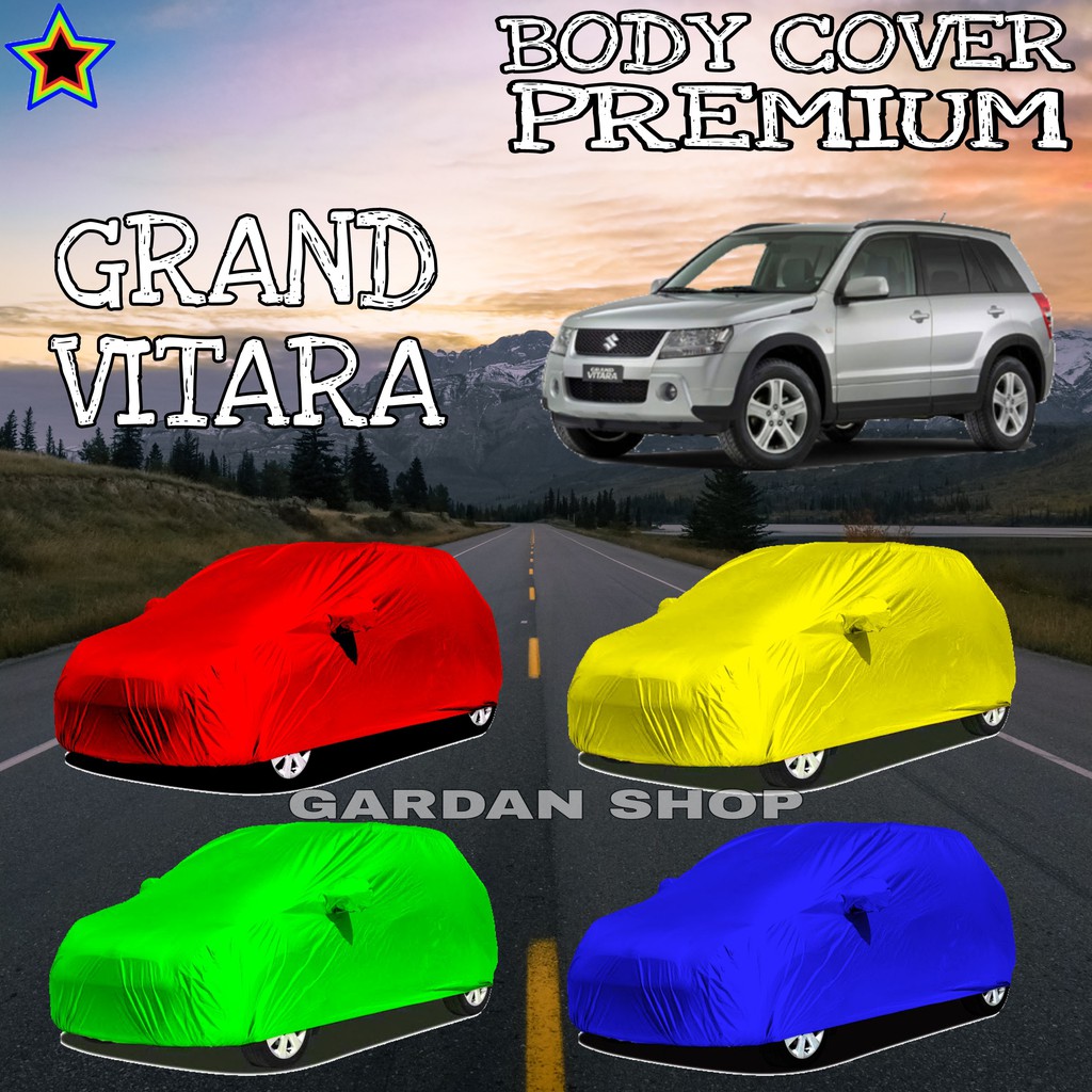 Sarung Mobil GRAND VITARA Polos WARNA Body Cover Grand PREMIUM