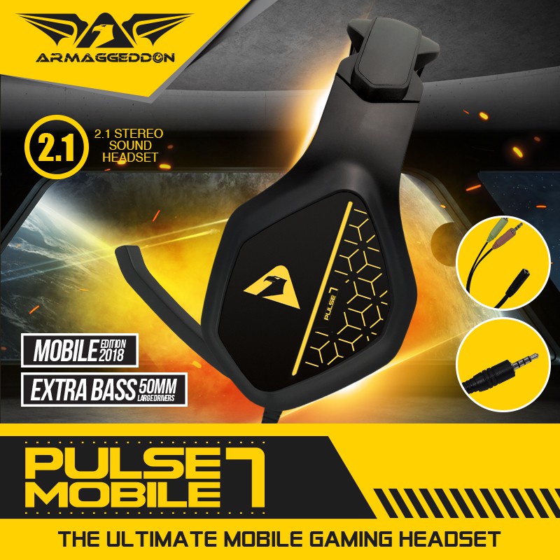 Headset Gaming Armaggeddon PULSE 7 Mobile Wired - Armaggeddon PULSE 7