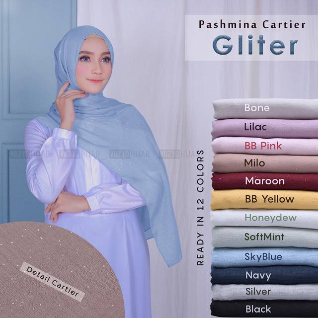 Pashmina Cartier Glitter 180x75