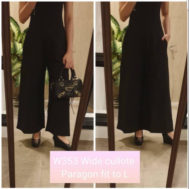 Wide cullotes pants w353