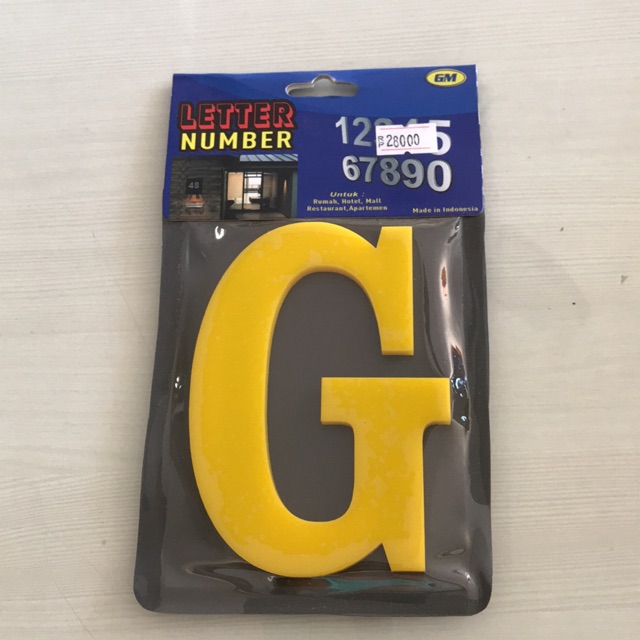 

GM LABEL ACRYLIC HURUF G 10 CM ( KUNING )