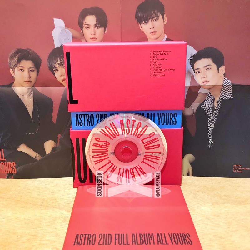 ASTRO - All Yours photocards YOU/ME/US ver. (Jinjin, Eunwoo, Moonbin, Rocky, Sanha)