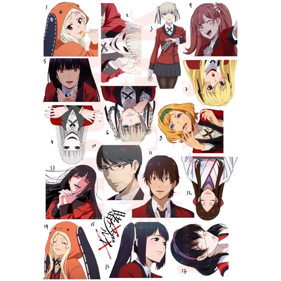 Stiker Anime (10 pcs)