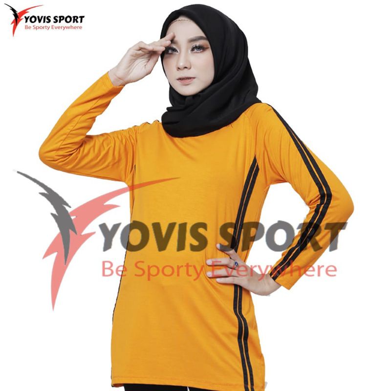 kaos atasan senam wanita lengan panjang-8