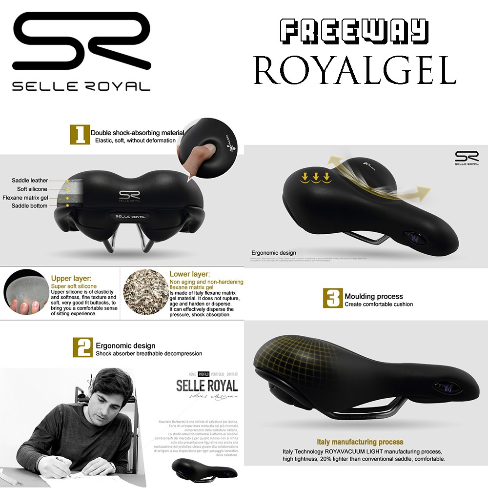 Sadel Sepeda Selle Royal Gel Saddle